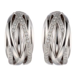 Серьги из белого золота с бриллиантом (Арт.e31029b214w004_wg)