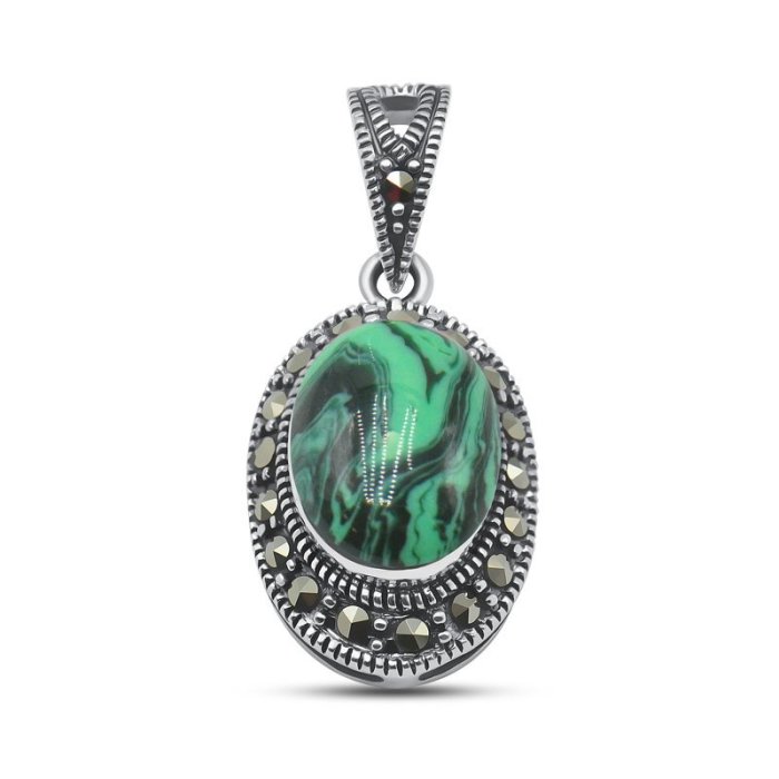 Подвеска Серебряные крылья (Арт.23391117496_malahitpr_markazit)