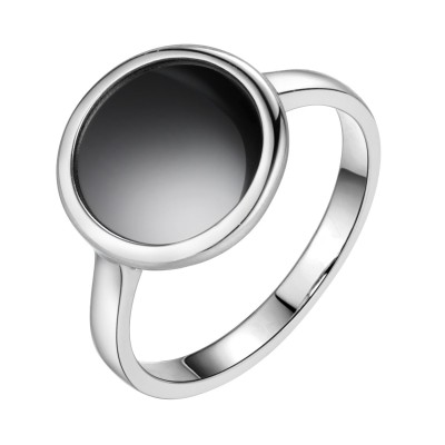 Кольцо с белой керамикой «Ceramic Shine» из серебра 925 Fresh Jewelry (арт.TC-R01333-B-W-X-X-X)