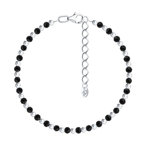 Браслет из серебра с шпинелью (Арт.94-350-00109-1)