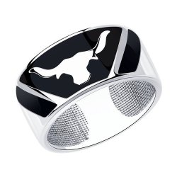 Кольцо из серебра с эмалью (Арт.94013262)