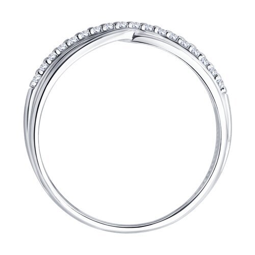 Кольцо из серебра с фианитами (Арт.94014845)