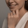 Кольцо обручальное золото 585 с бриллиантами «Сияние обета» Соколов (арт.1110244-3)