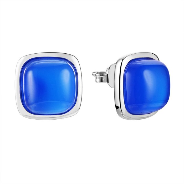 Серьги из серебра с агатом (Арт.ay-e03835-x-w-ba-x-x)