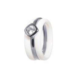 Кольцо из серебра с керамикой и фианитом (Арт.tc-r00686-w-w-w-x-x)