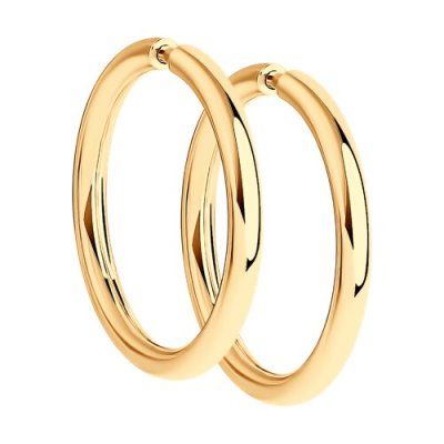 Серьги из золоченого серебра (Арт.93-124-01392-1)