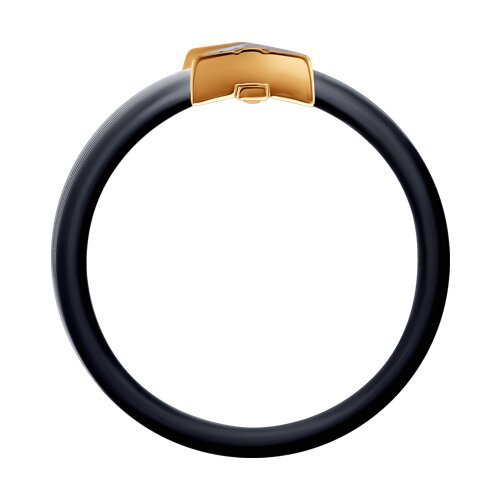 Кольцо из золота с бриллиантами и керамической вставкой (Арт.51-210-00150-2)