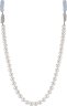 Ожерелье из серебра с жемчугом и кристаллом swarovski (Арт.26l-p36-s-1-27)