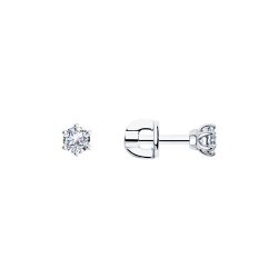 Серьги из серебра с фианитами (Арт.94-122-01543-1)