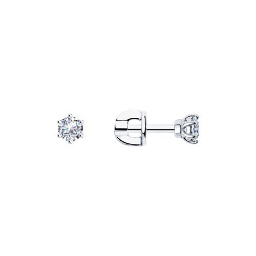 Серьги из серебра с фианитами (Арт.94-122-01543-1)