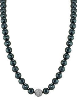 Ожерелье серебро с жемчугом и куб. цирконием «Pearl Kiss» Rivoli (арт.91L-SK-24)