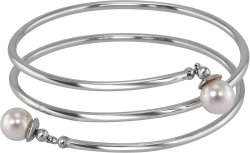 Браслет из серебра с жемчугом (Арт.aab-6-10-1-s)