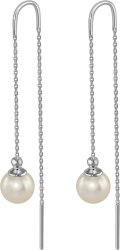 Серьги из серебра с жемчугом (Арт.aas-11-8-3-s)