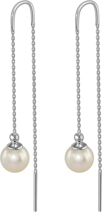 Серьги из серебра с жемчугом (Арт.aas-11-8-3-s)