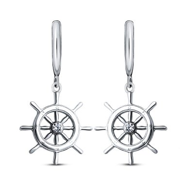 Серьги Серебряные крылья (Арт.22wb-113_kubcirkonii)