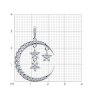 Подвеска из серебра с фианитами (Арт.94033200)