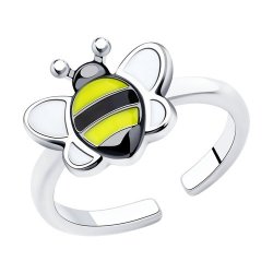 Кольцо из серебра с эмалью (Арт.94013167)