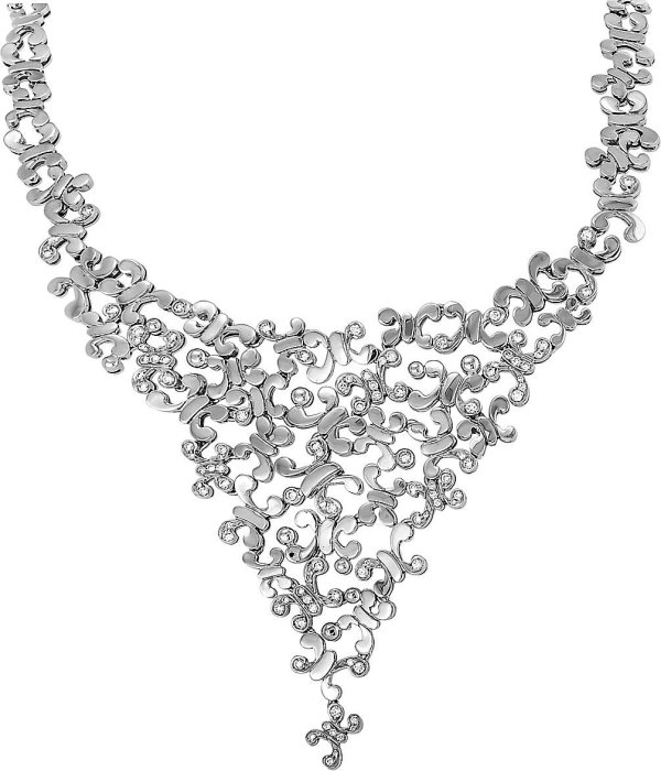 Ожерелье из белого золота с бриллиантом (Арт.dkcl1_1)