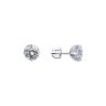 Серьги из серебра с фианитами (Арт.94023210)