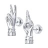 Серьги из серебра (Арт.94024320)