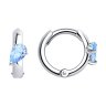 Серьги из серебра с фианитами (Арт.94024991)