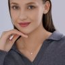 Колье из золота с бриллиантом выращенным (Арт.9070081-5)