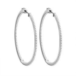 Серьги из серебра с фианитом (Арт.cz-e04443-x-w-x-x-w)