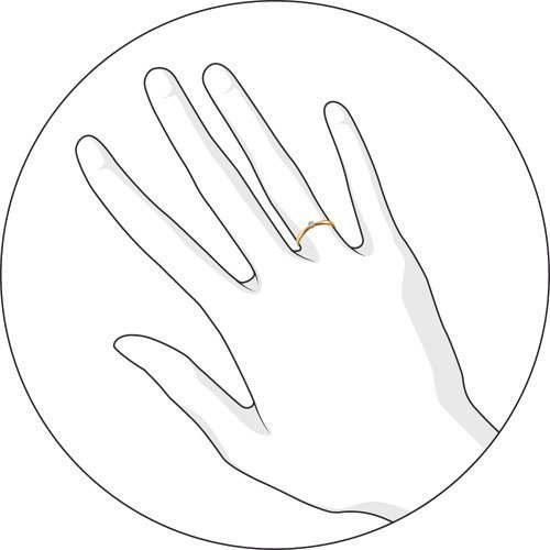 Помолвочное кольцо из золота с бриллиантом (Арт.1011345)