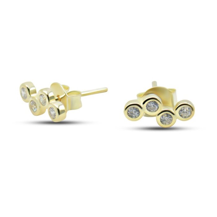 Серьги Серебряные крылья (Арт.022027848gp_kubcirkonii)