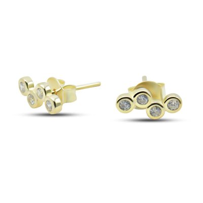 Серьги Серебряные крылья (Арт.022027848gp_kubcirkonii)