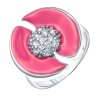 Серебряное кольцо с фианитом TEOSA R1410-CZS-RR-P