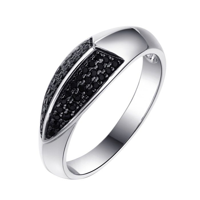 Кольцо из серебра (Арт.cz-r893-1-x-w-x-x-b)