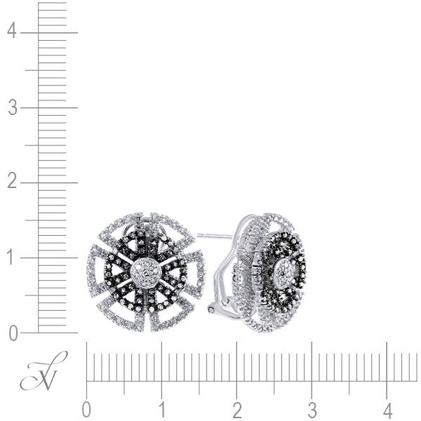 Серьги из золота с бриллиантом (Арт.a815dwc4t_vr)