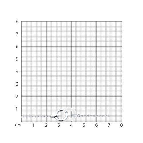 Браслет из серебра с керамической вставкой (Арт.94050950)