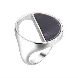 Кольцо из серебра с жемчугом (Арт.pi-r03234-x-w-pnb-x-x)