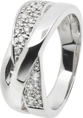 Кольцо из белого золота с бриллиантом (Арт.sz020gb2)