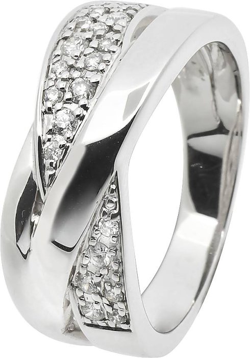 Кольцо из белого золота с бриллиантом (Арт.sz020gb2)