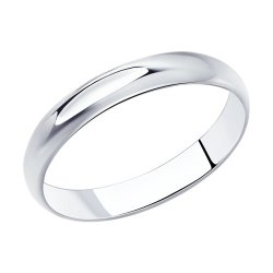 Обручальное кольцо из серебра (Арт.94110002)