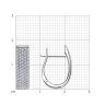 Серьги из белого золота с бриллиантами (Арт.1021678-3)