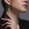 Серьги из белого золота с бриллиантами (Арт.1021678-3)