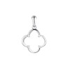 Кулон с керамикой «Lucky Large Клевер» серебро 925 Fresh Jewelry (арт.TC-P02028-W-W-X-X-X)