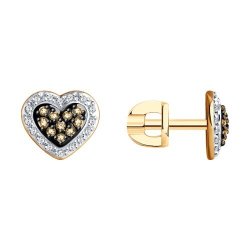 Серьги из золота с бриллиантами (Арт.1022176)