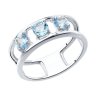 Кольцо из серебра с топазами (Арт.92012126)