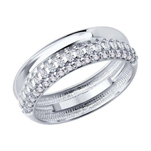 Кольцо из серебра с фианитами (Арт.94014846)