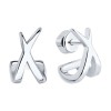 Серьги из серебра без вставки «X&J Minimal» Соколов (арт.9402)