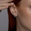 Серьги из серебра без вставки «X&J Minimal» Соколов (арт.9402)