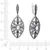 Серьги золотые с бриллиантами и топазами «Винтажный Арт-Деко» Myjewels (арт.S732WSE4WX_SR_BW)