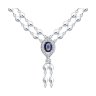 Колье из серебра с фианитами (Арт.94071371)