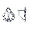 Серьги из серебра с фианитами (Арт.95-120-02292-1)