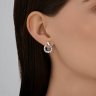 Серьги из серебра с фианитами (Арт.95-120-02292-1)